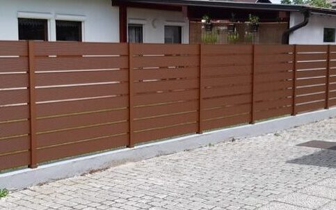 Recinzioni in alluminio marrone modulari da giardino