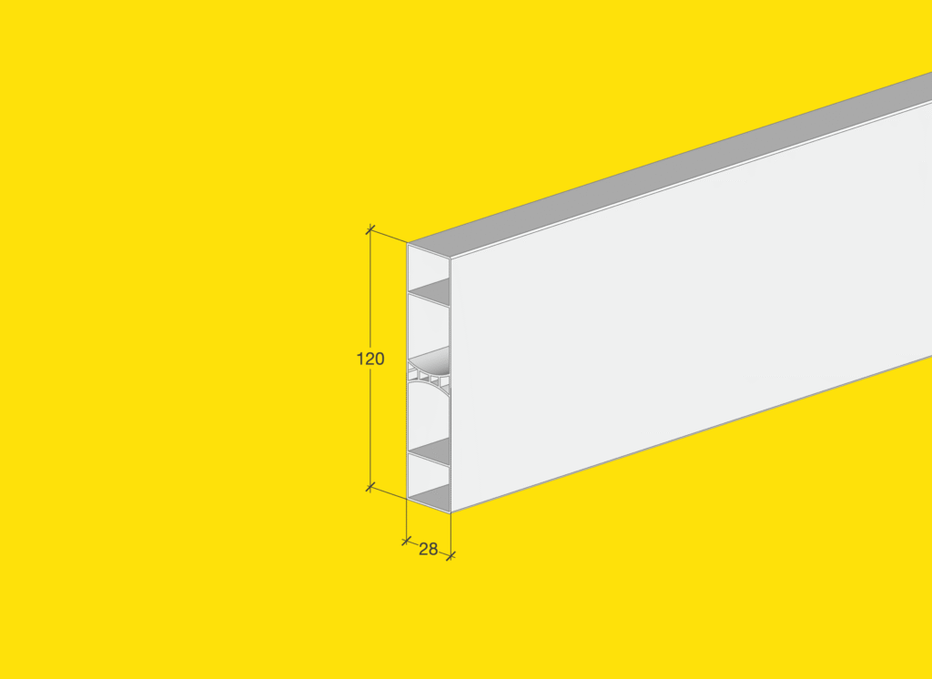 quote doga vedo non vedo pvc bianco 120x 28mm